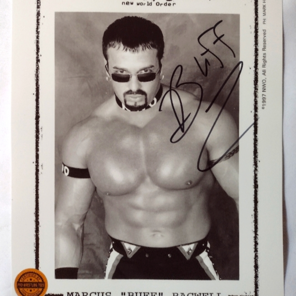 Buff Bagwell Autograph NWO Signed 8x10 Photo WCW COA WWE PWT Pro Wrestling Crate